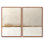 «Gold White Shadow Lines Abstract», impression sur toile encadrée minimaliste, art mural doré minimaliste 2 pièces