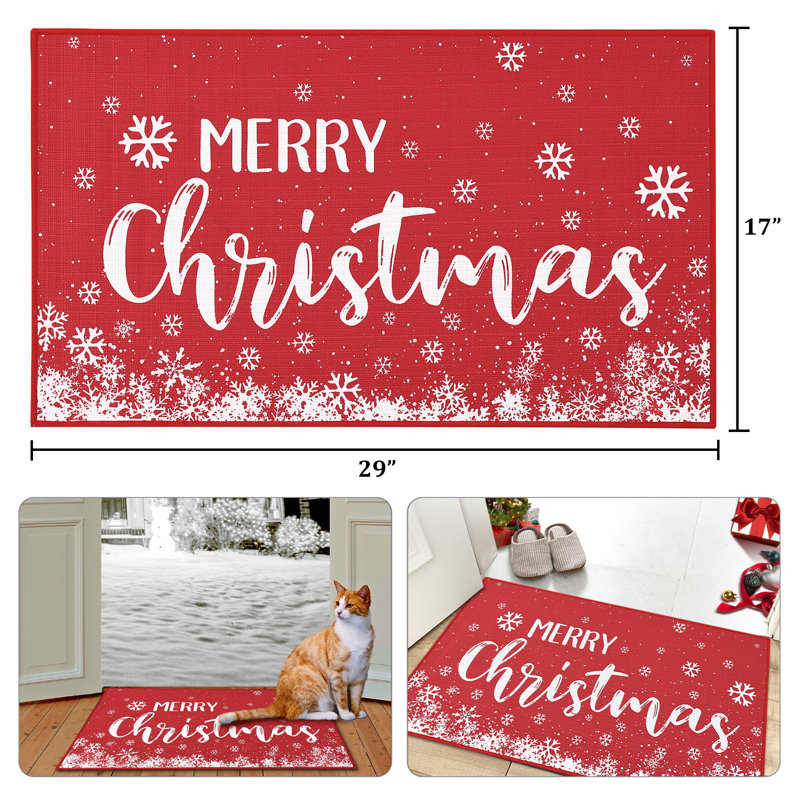 Paillasson Christmas, L 17 po x L 29 po