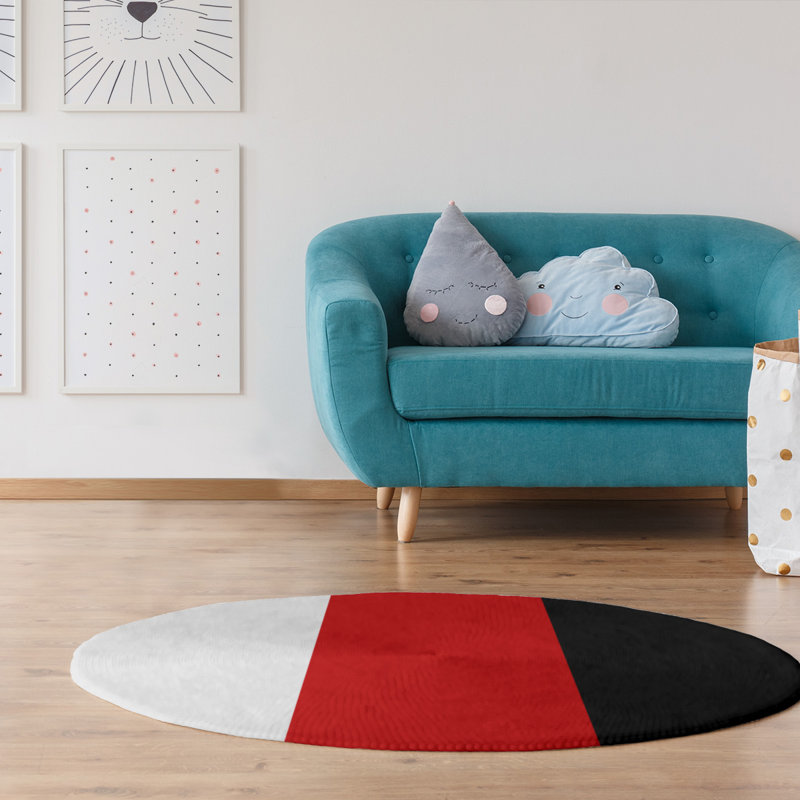 Chenille Indoor Rug, Round 5'