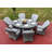 Silas 6 - Person Wicker Patio Dining Set with Oval Table , Cushions Included-1051234207