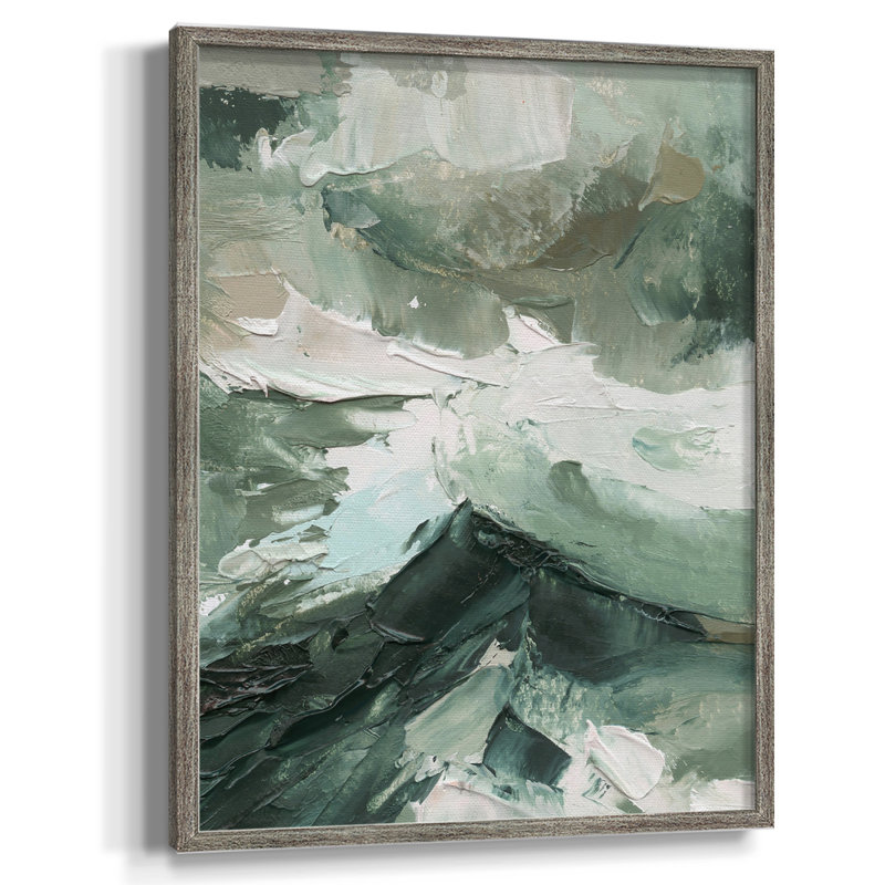 Crashing II Framed Print - Solid Wood, 11" H x 9" W