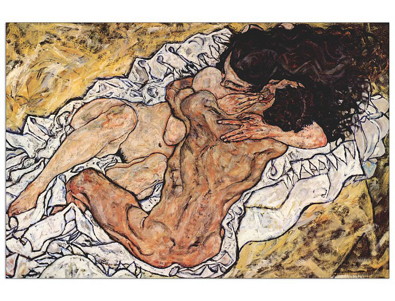 Egon Schiele - Wrapped Canvas Painting, 60cm H x 90cm W x 1.8cm D