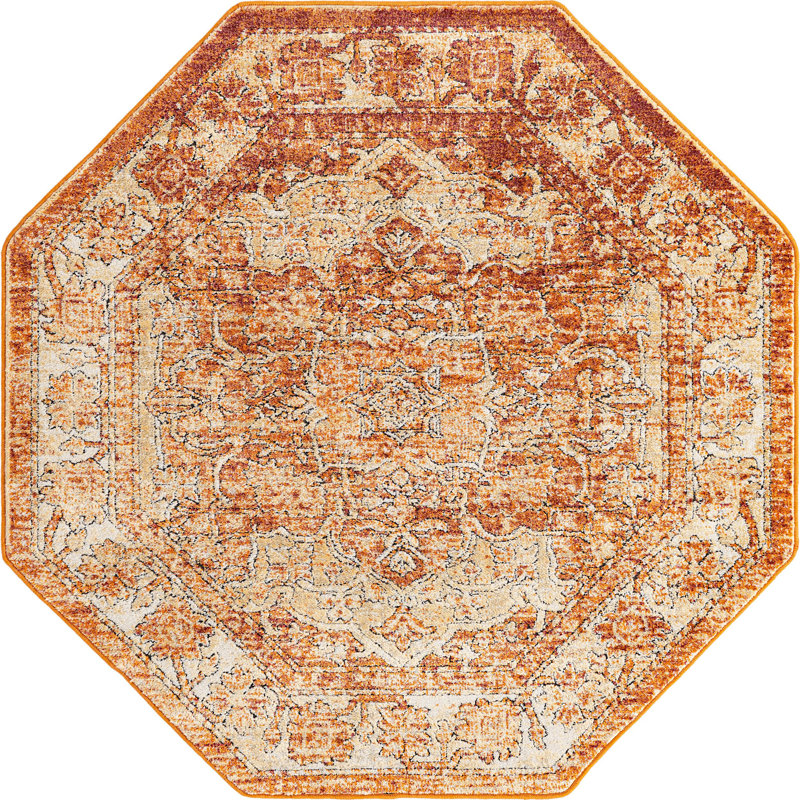 Marjelle Oriental Indoor Rug, Octagon 7'10" x 7'10"