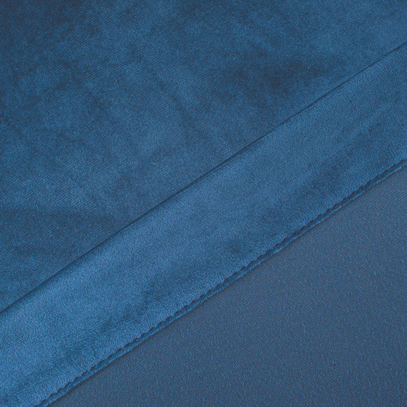 Swinson Velvet Solid Room Darkening Thermal Rod Pocket Curtain Panels, Navy Blue
