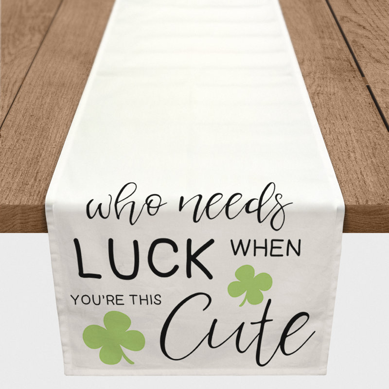 Ellalee Rectangular St. Patrick's Day Table Runner, 72" x 16"
