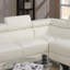 Canapé modulaire en similicuir blanc