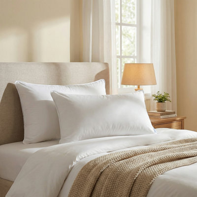 Hotel and Resort Goose Feather Pillows With Cotton Cover