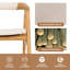 50cm H Polyester Blend Upholstered Armchair