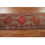 Tapis rouge à motif géométrique 3 x 10