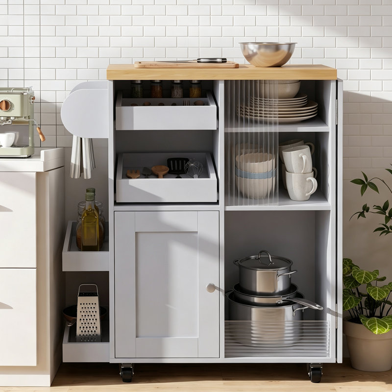120 cm W Kitchen Cart with