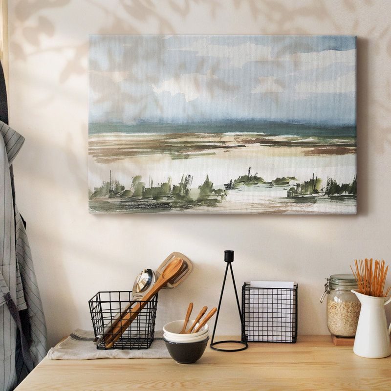 «Coastal Wetlands Watercolor II», toile tendue avec châssis, H 8 po x l 12 po