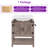 Chimira Farmhouse Single Bathroom Vanity with Storage, Rustic Gray-916240806-909706159