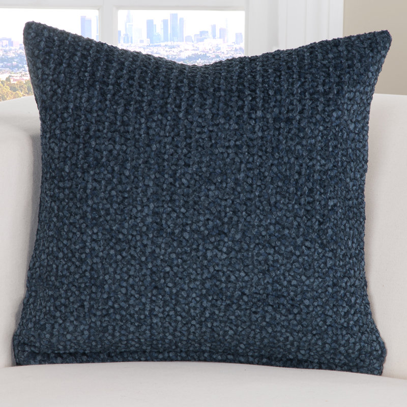 Tumbleweed Throw Pillow, 16" H x 16" W x 6" D, Indigo
