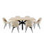 Metal Base Dining Table