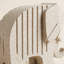 Statue géométrique d'éléphant, figurine moderne en résine d'aspect pierre de style Mid-Century, décor bohème abstrait pour console et bibliothèque