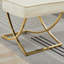 Chaise parsons rembourrée en velours capitonné Chary-250749954