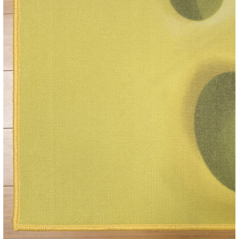 Licenced Nickelodeon SpongeBob Face Yellow Black Youth Digital Printed Non-Slip Area Rug