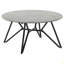 Table basse à plateau rond
