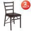 Chaise en métal brun Aaydn