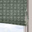 Fabdivine Modern Gray Corded Blinds Handmade 100% Blackout Cotton Roman Shade with Floral Block Print for French Doors, Windows and Rooms, Hall Window Treatment, Ulta Kamal-1811741084