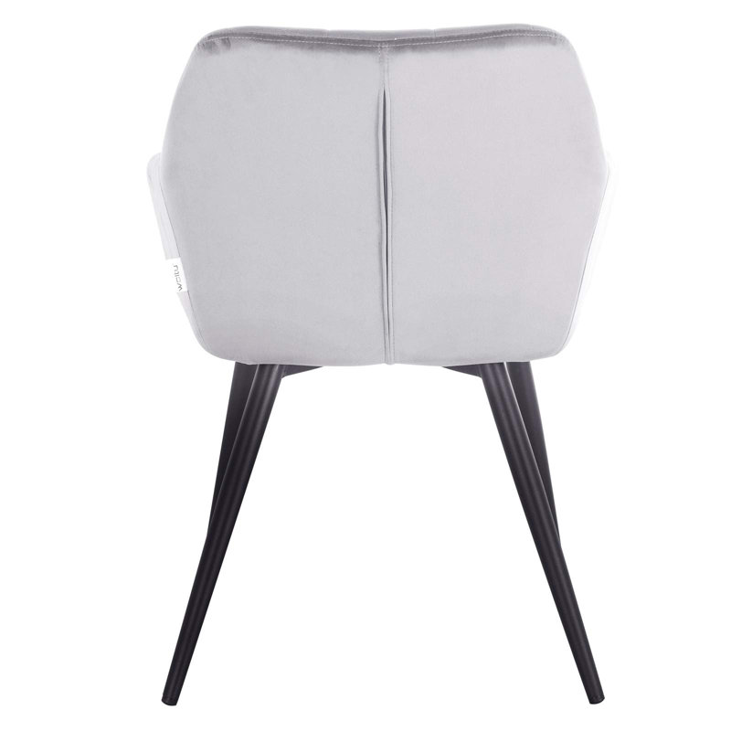 Palumbo Upholstered Dining Chair, Black, Grey