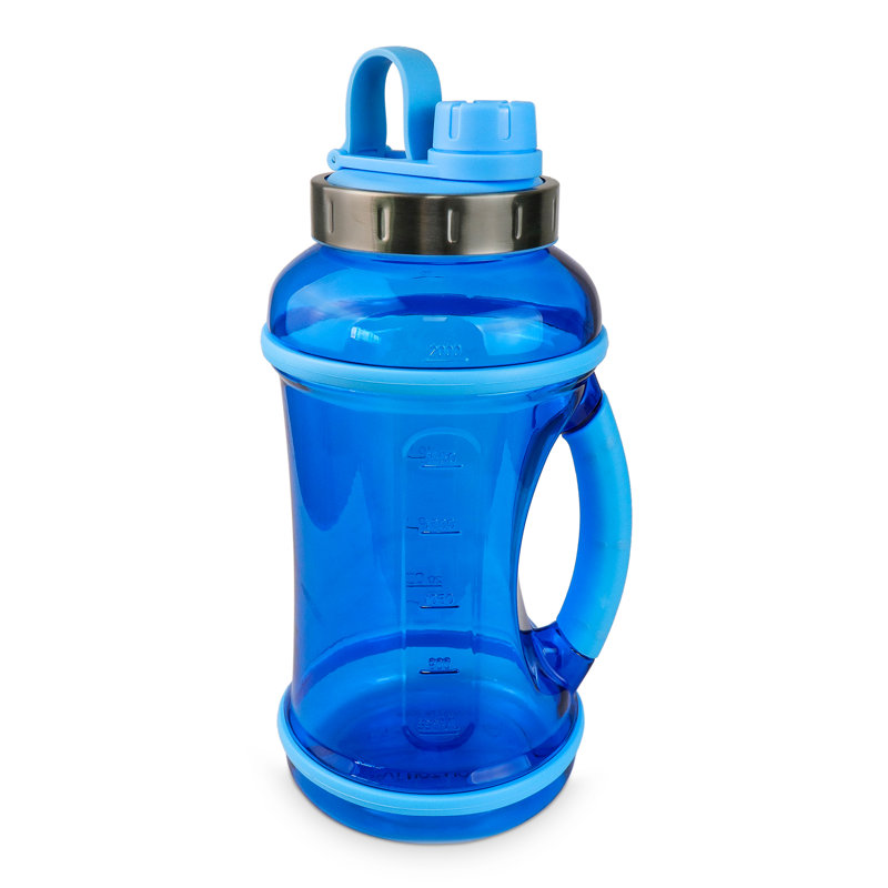 Water Bottle -2 liter - Super Strong for any Activity, Blue