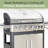 Alphamarts 7 - Burner Liquid Propane Gas BBQ Grill