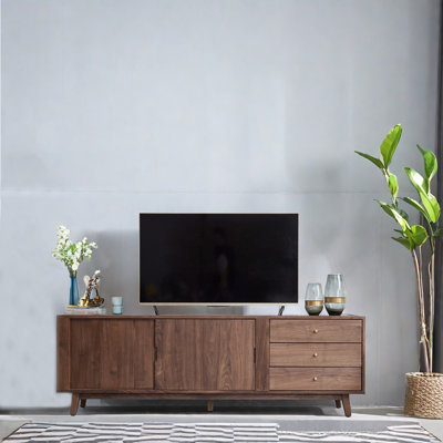 European style solid wood TV stand