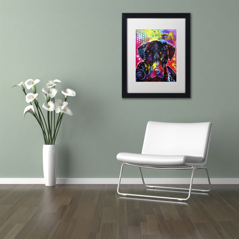 « the labrador », impression sur toile encadrée, H 20 po x l 16 po x P 0,5 po