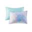 Édredon Tie Dye pour très grand / très grand lit - Microfibre brossée douce, lavage à la machine et fer à vapeur avec motif aquarelle, bordures passepoilées