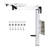 Highlande Adjustable Height 360 Degree Rotation Removable Pedestal Table Legs