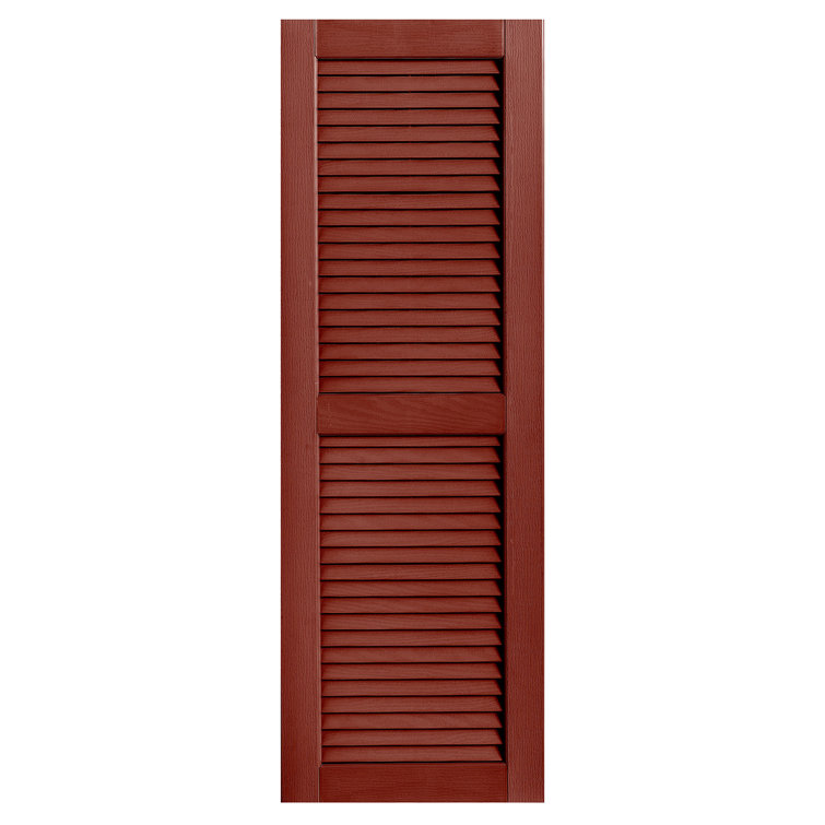Straight Top Open Louvre Shutters Pair