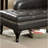 62.4" W Transitional Storage Chaise, Black