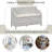Rustic Style Solid Wood Entryway Multifunctional Storage Bench With Safety Hinge-1979990052