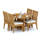 Caranas Outdoor 5 - Piece Teak Dining Set
