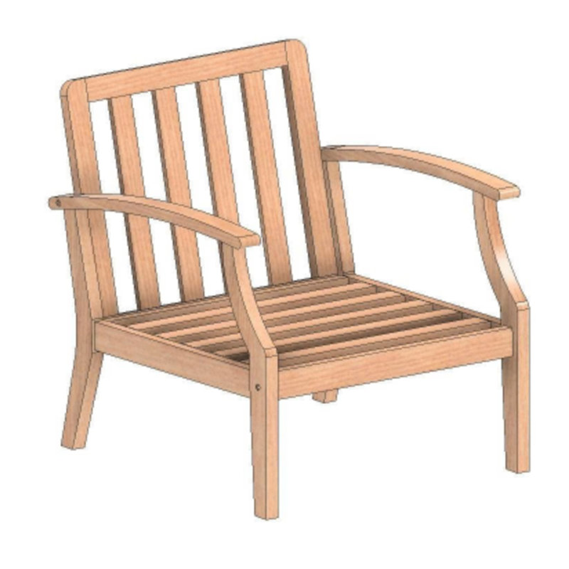 Fauteuils d'extérieur avec coussin, ensemble de 2