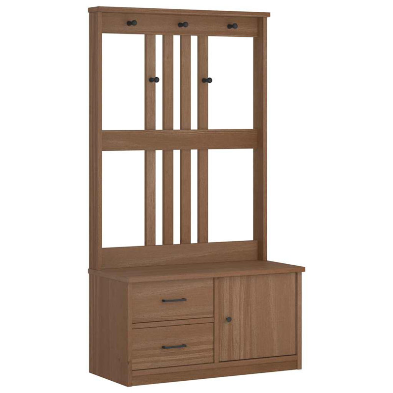 Chandlar Hall Tree 87cm Wide, Walnut