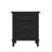 Black Nightstand with Three Drawers, Fully Assembled-863231363