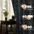 Blackout Floral Rod Pocket Curtains-828953216-807790122