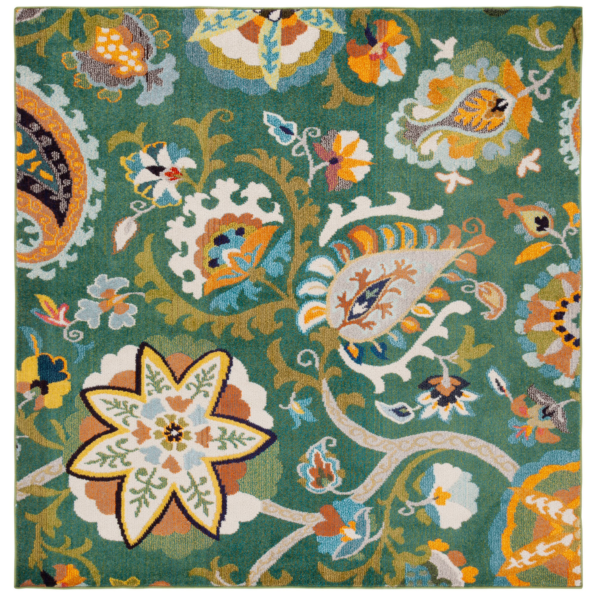 Bungalow Rose Monaco Performance Paisley Rug | Wayfair