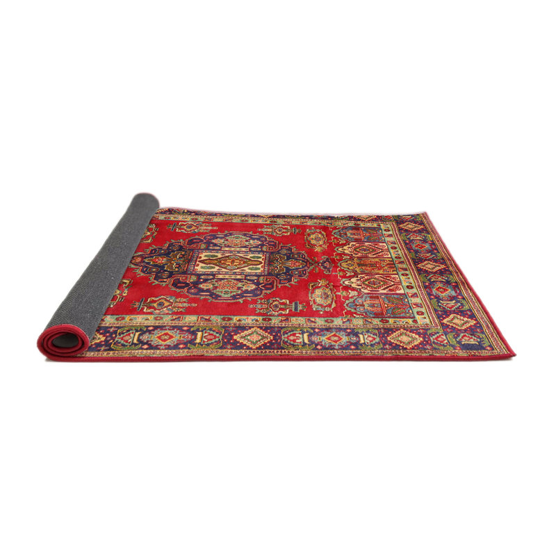 Tapis traditionnel marron / noir / crème Cedres, Rond 6 pi