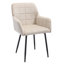 Kilduff Velvet Upholstered Dining Chair with Armrests-110990742-129588258