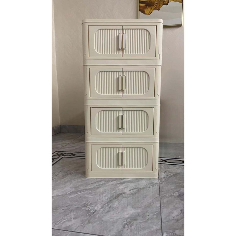 Armoire de rangement latérale large et pliante