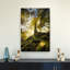 Golden Forest Roots Vibrant Abstract Contemporary Moss Autumn Forest Wall Art Print by Alberto Ghizzi Panizza - Print-78388066