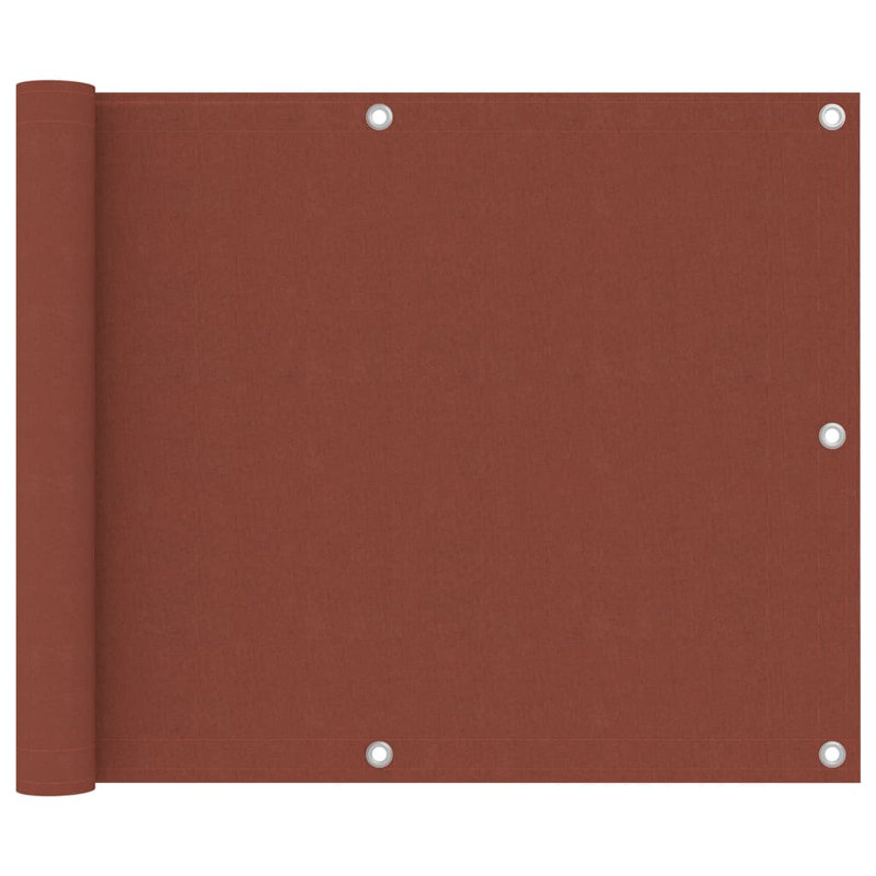 Tissu Oxford Vidaxl, L 196,9 po x P 29,5 po, Terre cuite