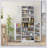 66.5 Inch Freestanding Pantry Cabinet With Microwave Stand, 8 Door Shelves, Adjustable Storage For Kitchen And Dining Room, White