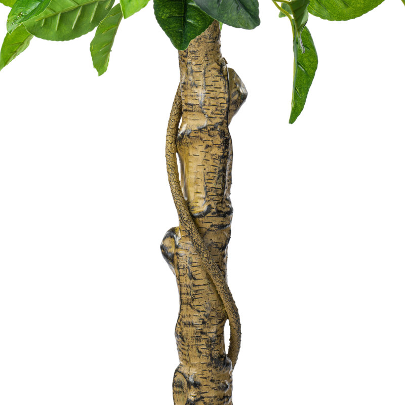 51" Artificial Green and Yellow Real Touch Lemon Tree