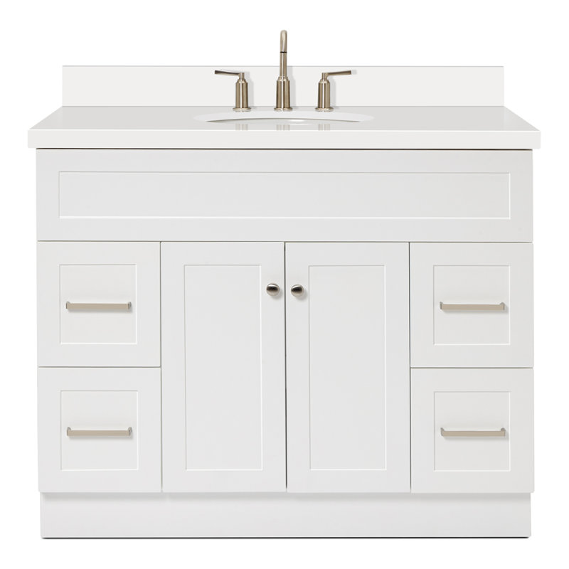 Ensemble de meuble-lavabo simple 43 po Abell, Blanc