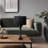 Textured Black Metal Candlestick Table Lamp