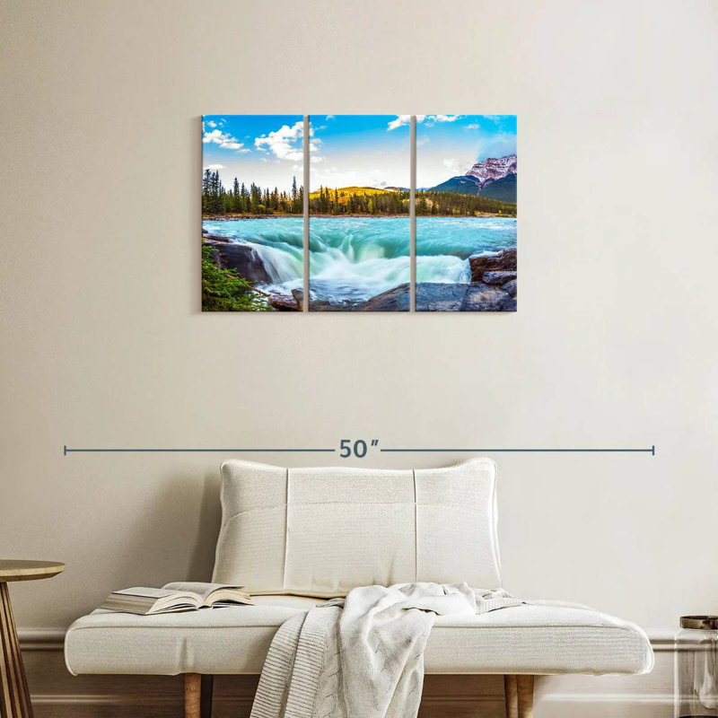 Cascade Alvord Athabasca dans le parc Jasper, H 20 po x l 33 po